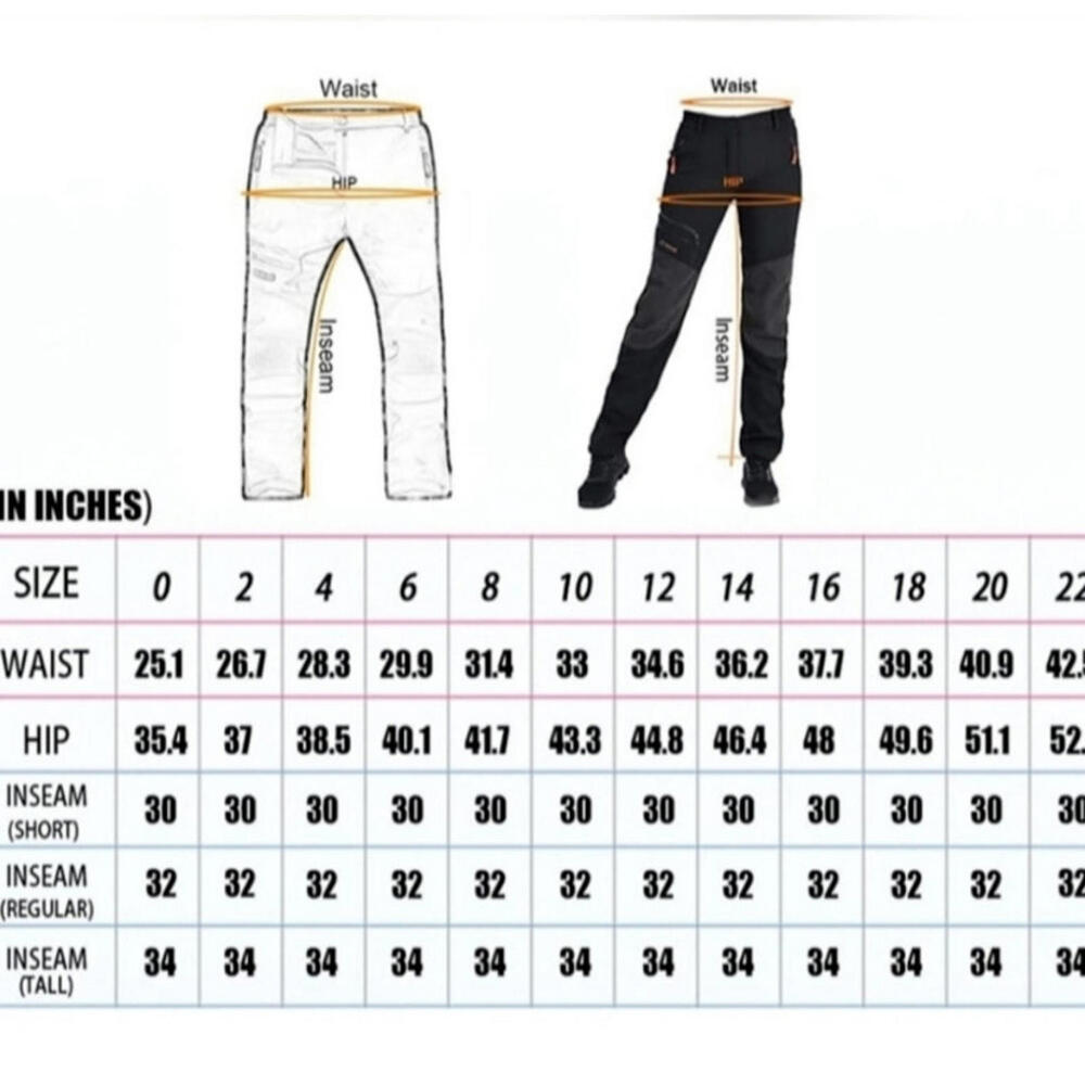 Postropaky Snow Ski Pants Waterproof Insulated Softshell Sky Blue Women 20 Short - Picture 9 of 9